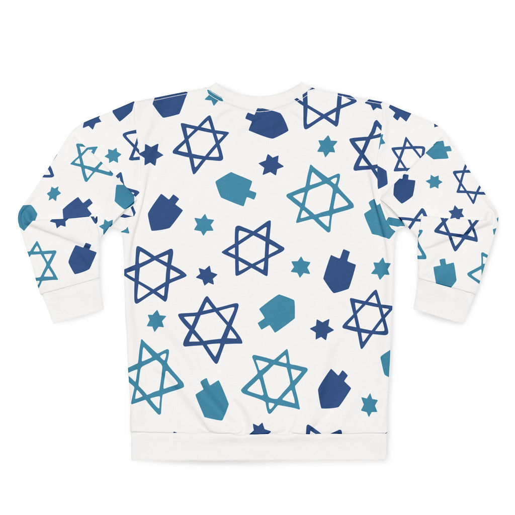 Hanukkah Sweatshirt Schlomo's Blues All Over Print Unisex Sweatshirt Chanukah Apparel