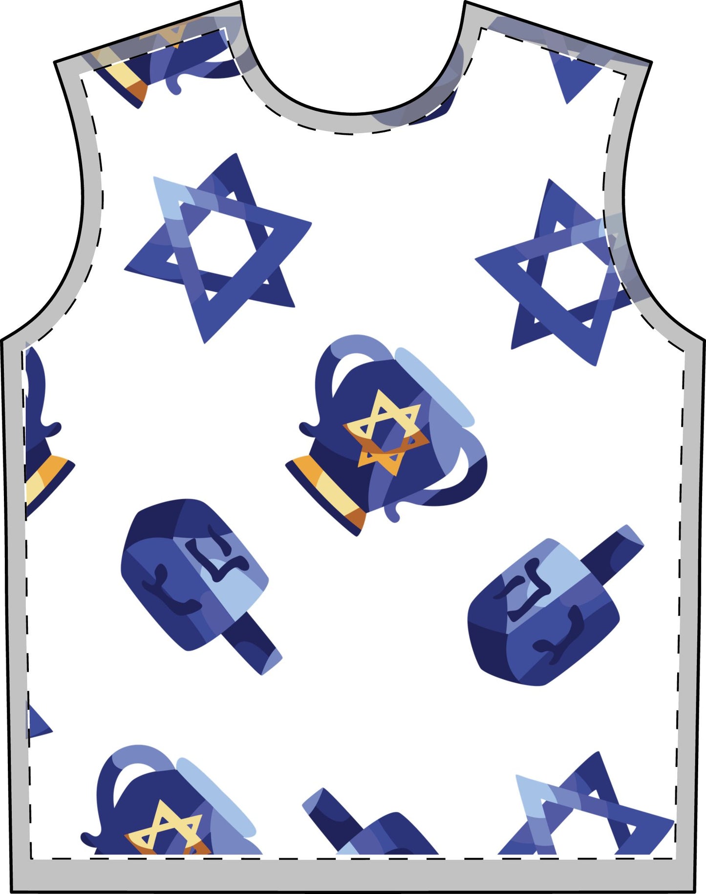 Zeyde's Navy Hanukkah Pajama Print Set for Adults | Hanukkah Pajamas for Adults | Chanukah Lounge Wear