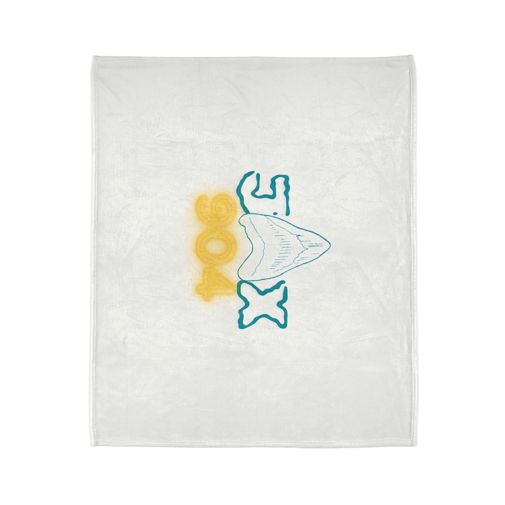 Shark Tooth Hunting 904 Soft Polyester Blanket
