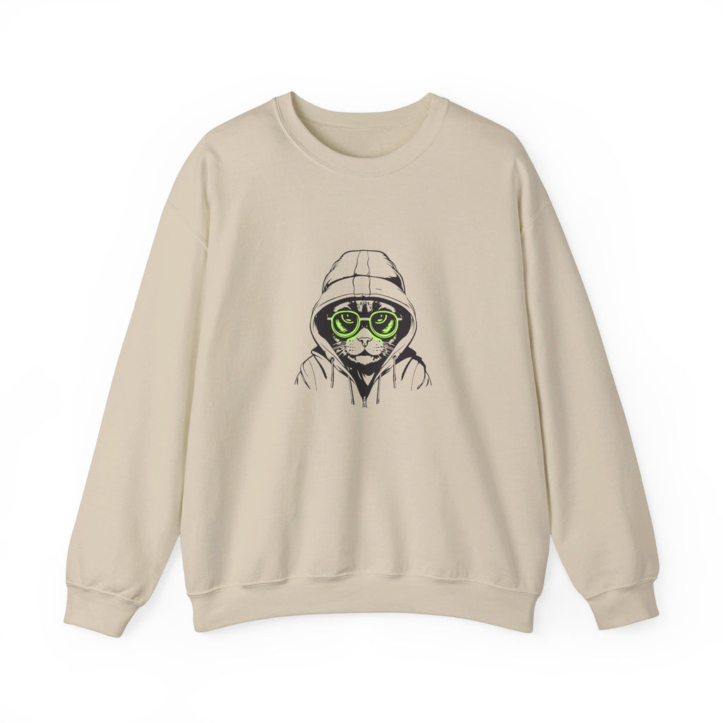 Unisex Heavy Blend™ Crewneck Cat Sweatshirt