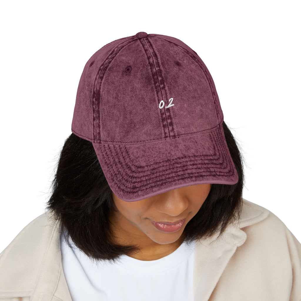 Zero Point Two Vintage Embroidered Cap Jewish Identity Hat