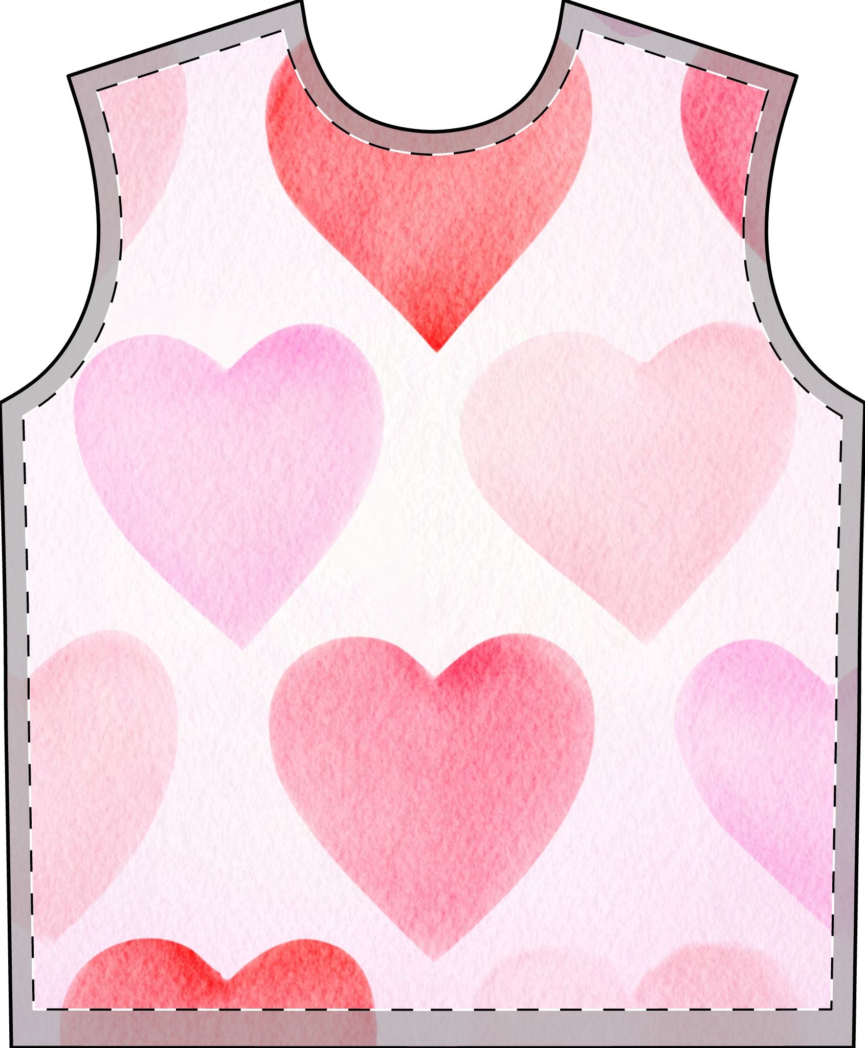 Mens Heart Print Matching Pajama Set Men's Pajama Set (AOP)