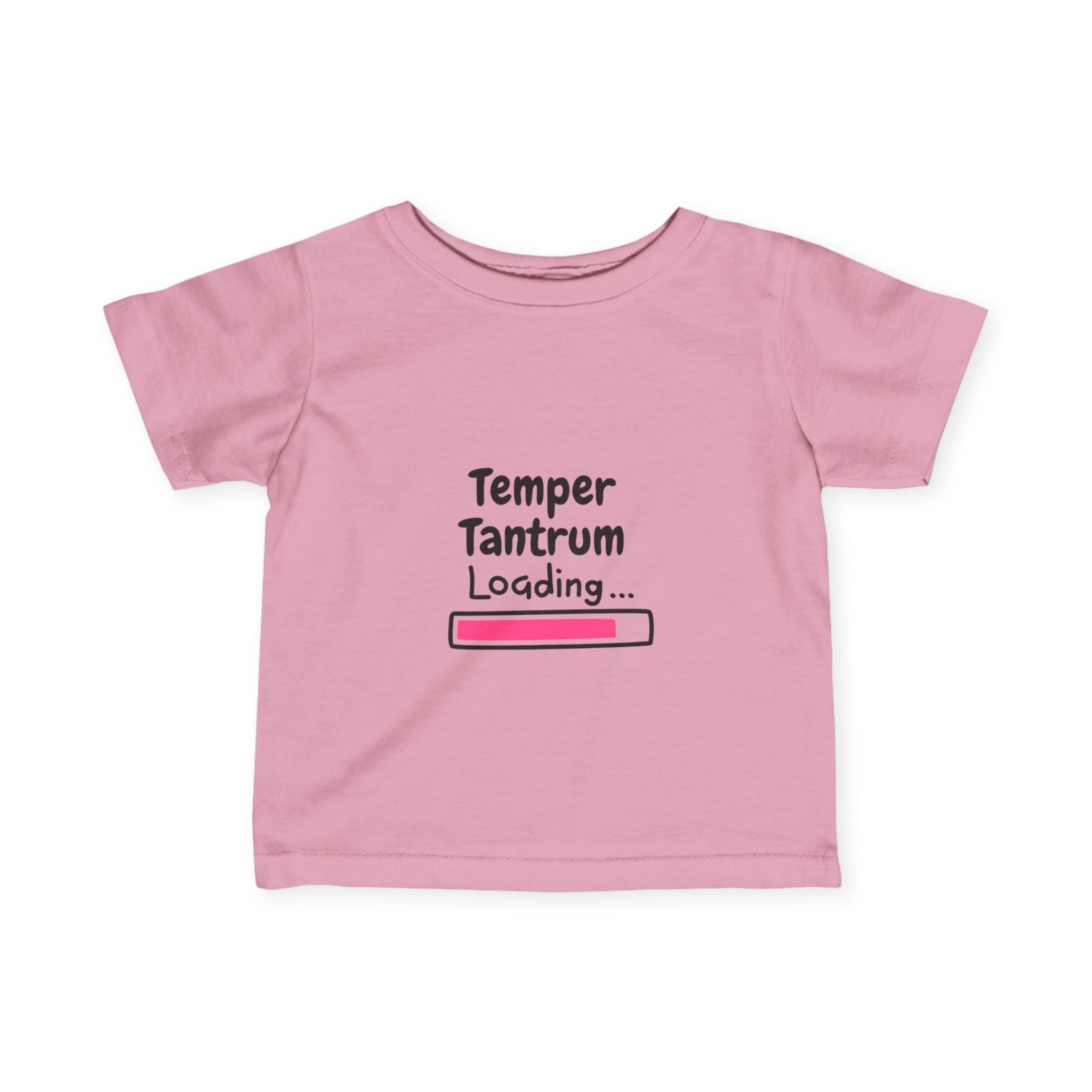 Temper Tantrum Loading Girl Tee Funny Infant Tee - "Temper Tantrum Loading" - Cute Baby Shirt, Toddler Humor, Baby Shower Gift
