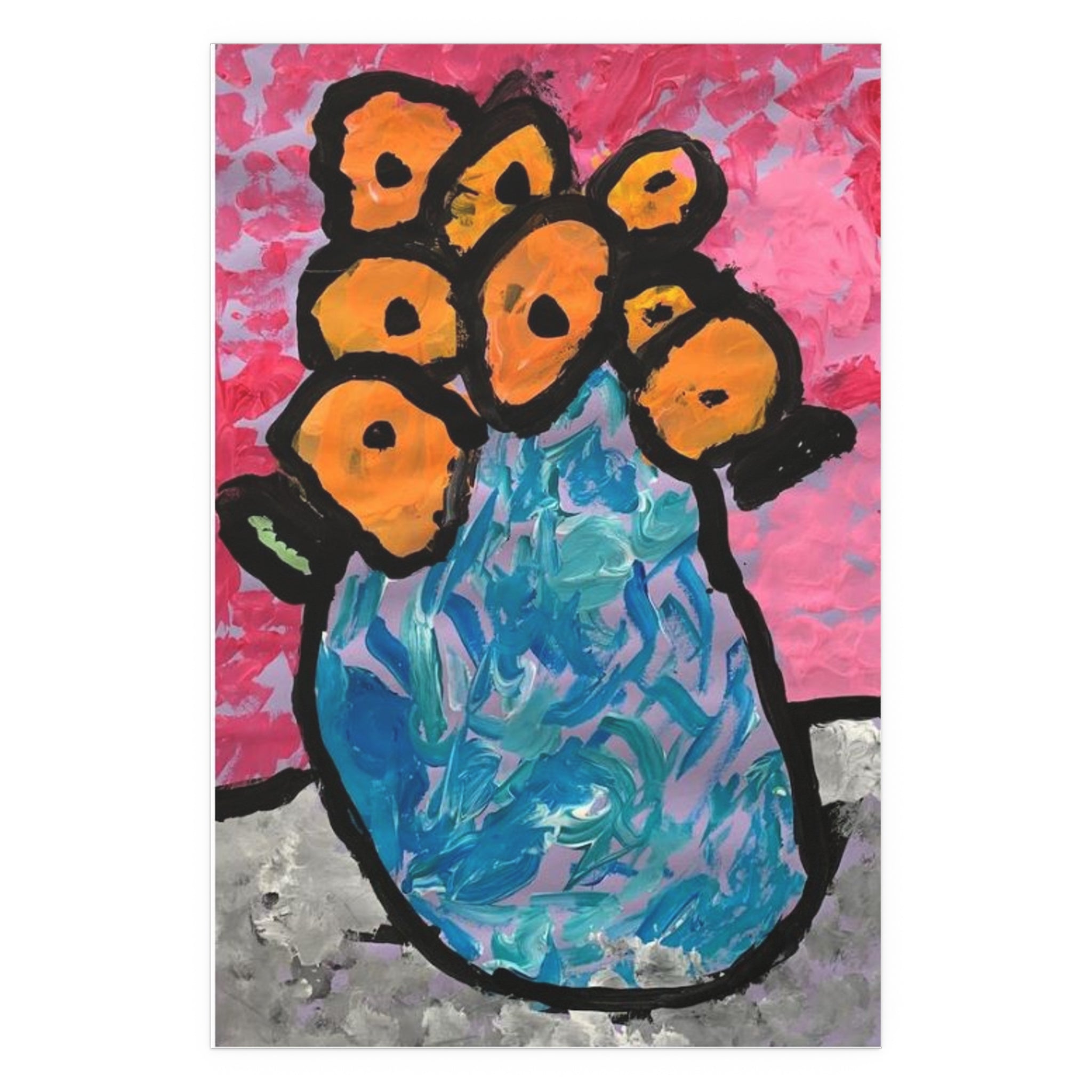 Berthe Morisot, Impressionist, Flowers in a Vase by Jackson Smith silk poster