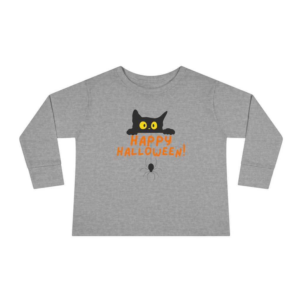 Halloween Tee for Halloween Cat and Spider T Shirt for Halloween T-Shirt Toddler Halloween Shirt