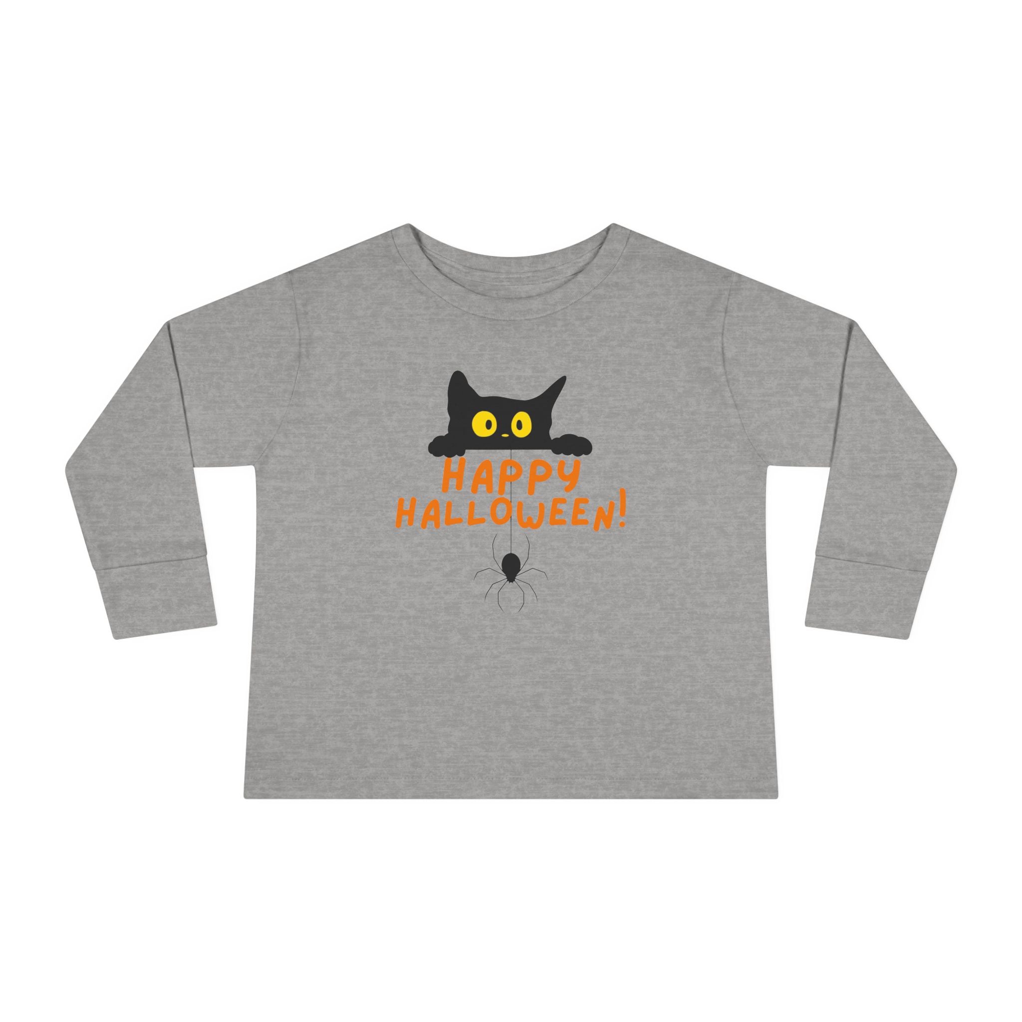 Halloween Tee for Halloween Cat and Spider T Shirt for Halloween T-Shirt Toddler Halloween Shirt