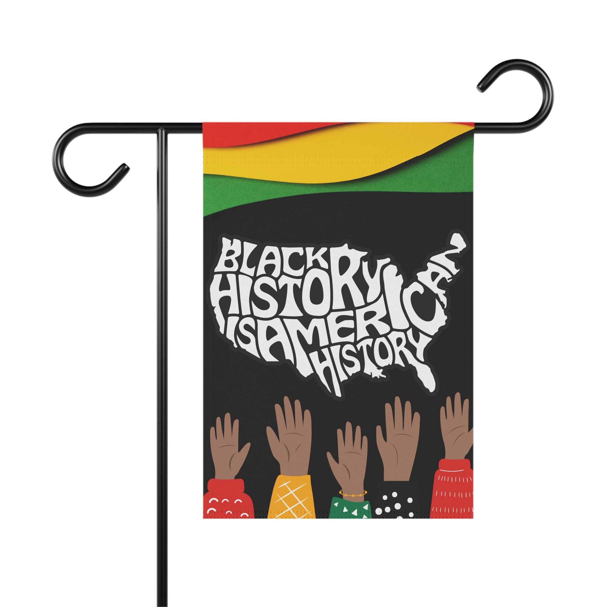 Black History Garden Flag, Celebrate Black History, House Banner, Outdoor Flag, Historical Garden Decor, Black Heritage Flag
