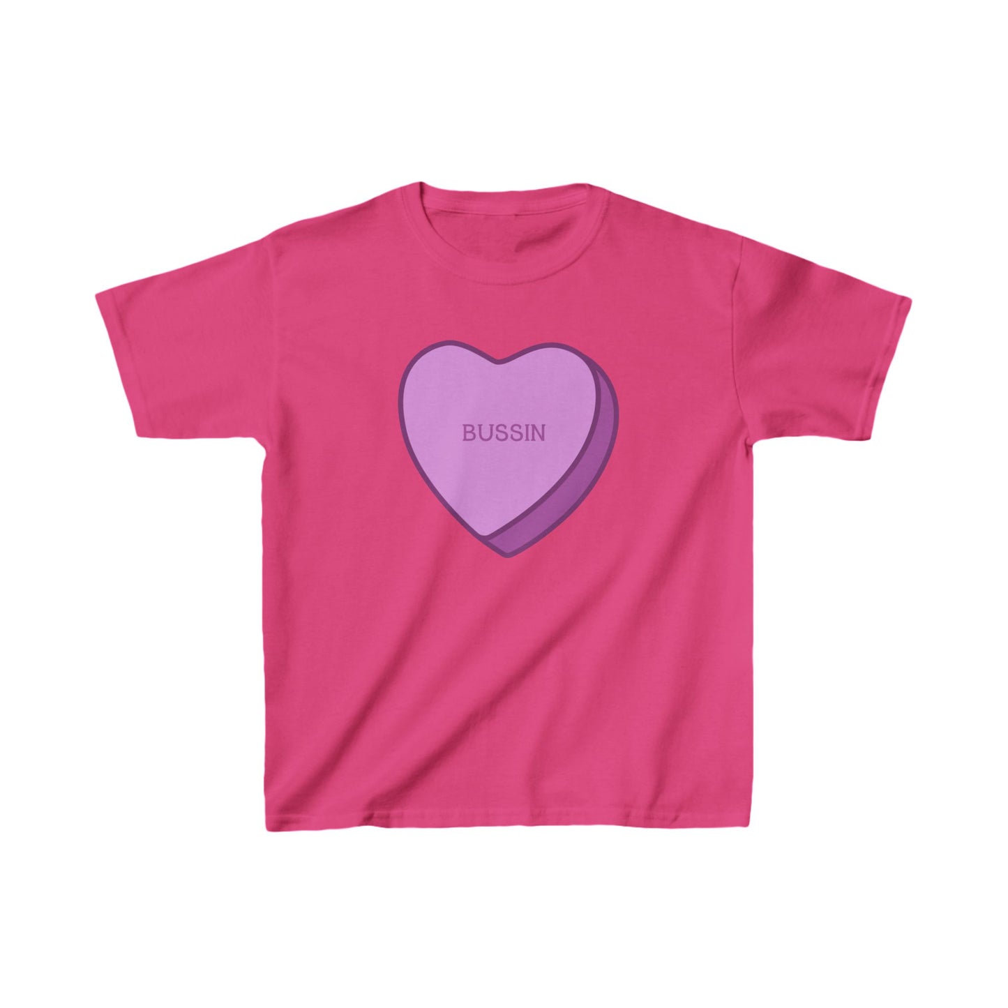 Kids Tee, Candy Hearts Bussin Valentines Day Shirt, Children Valentine Gift, Boys Girls Love Tshirt, Sweetheart Party Outfit, Love Theme