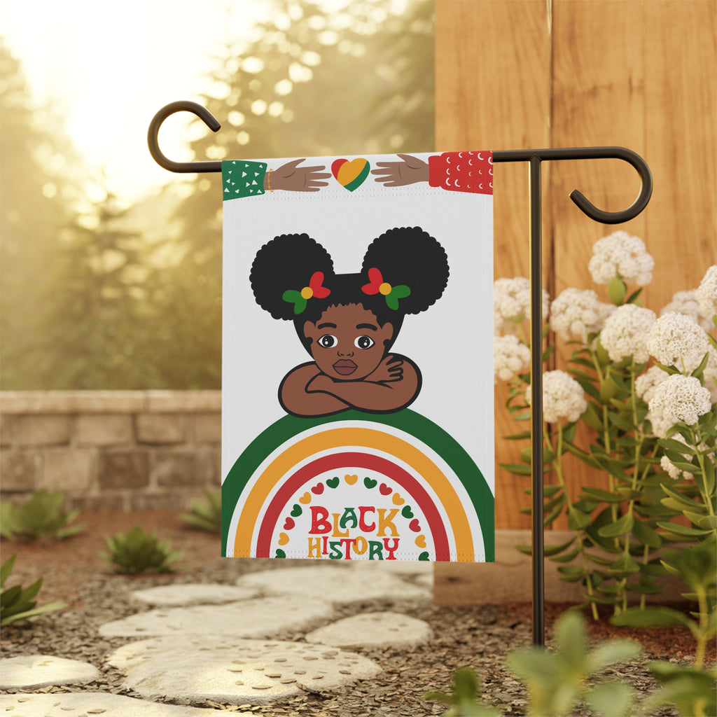 Black History Garden Flag Show Some Love for Black History 12 X 18 in Garden Flag Honor Black History