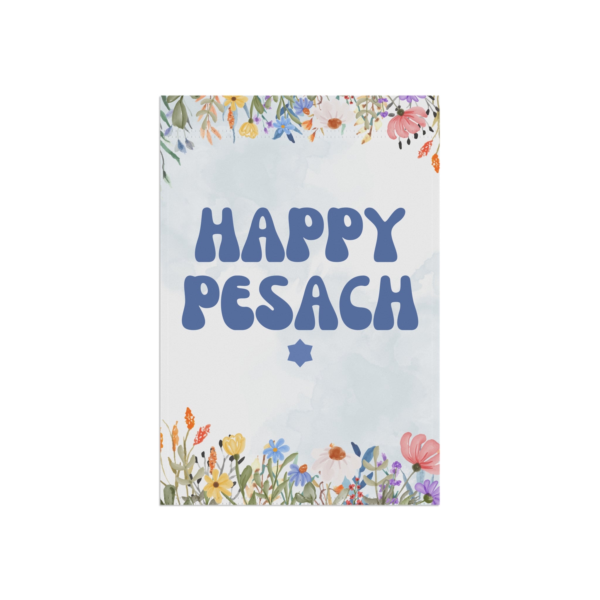Passover Garden Flag, Chag Sameach Spring House Banner, Happy Passover Jewish Flag, 2 sizes, Jewish Holiday Decor, Passover Decorations