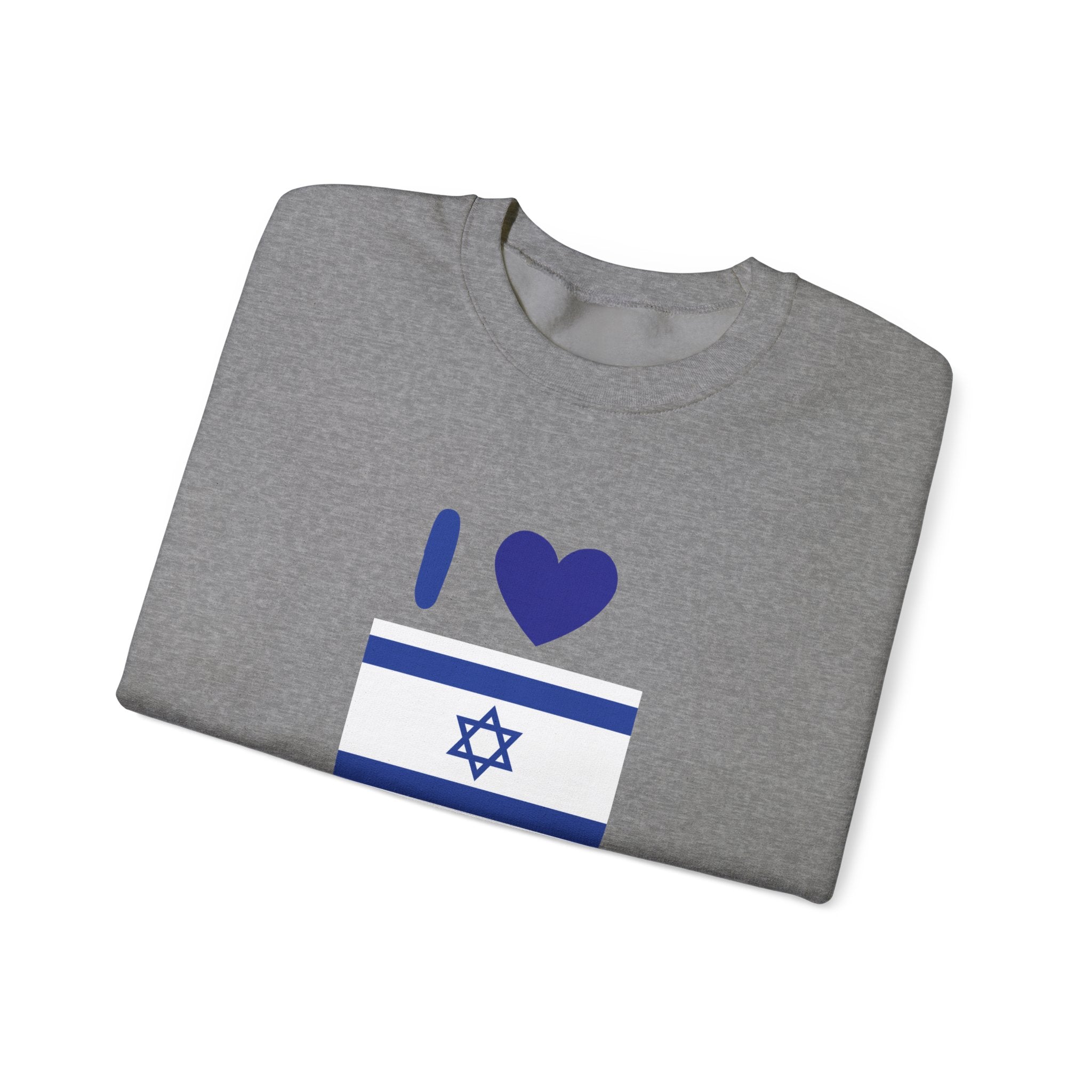 I Love Israel Unisex Heavy Blend™ Crewneck Sweatshirt