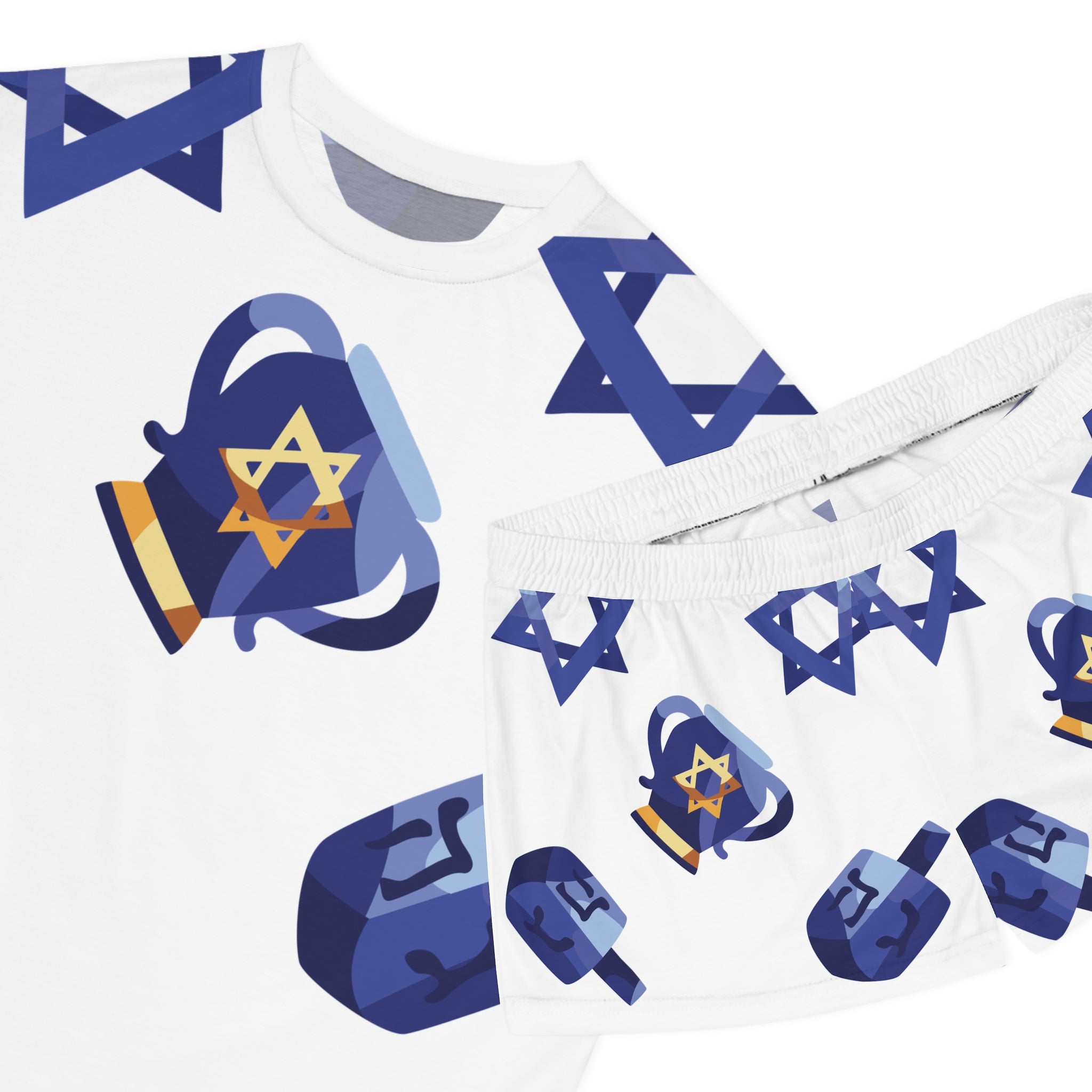Zeyde's Navy Hanukkah Pajama Set | Chanukah Pajama's for Women in Zeyde's Print