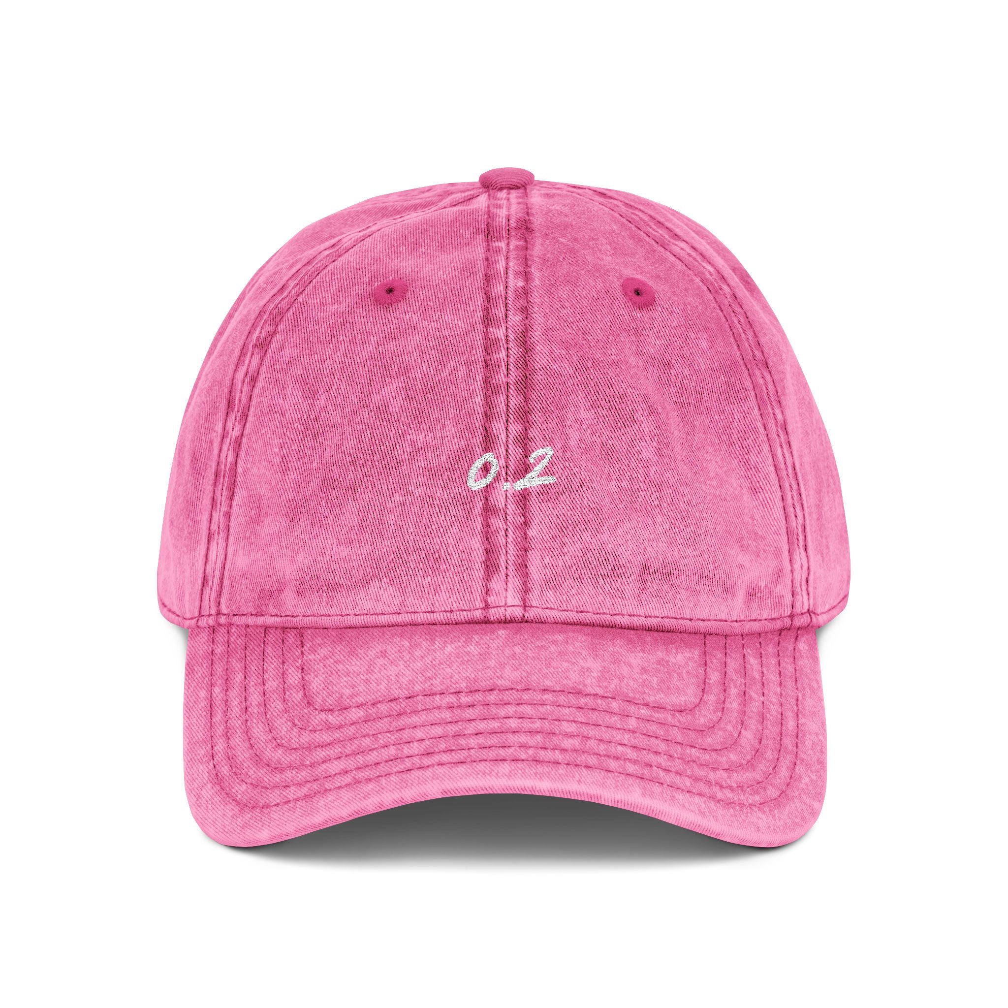 Zero Point Two Vintage Embroidered Cap Jewish Identity Hat