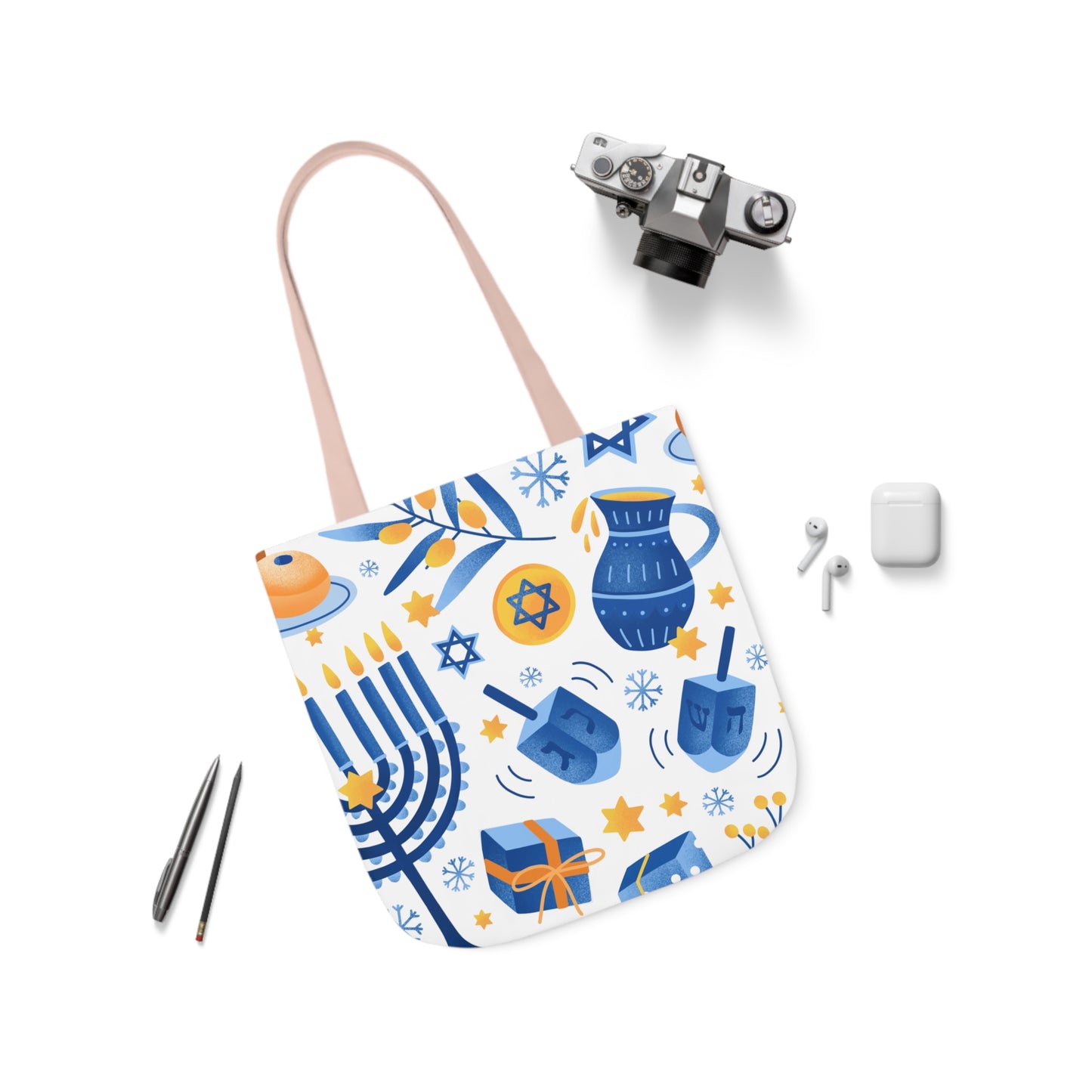 Hanukkah Canvas Tote Bag