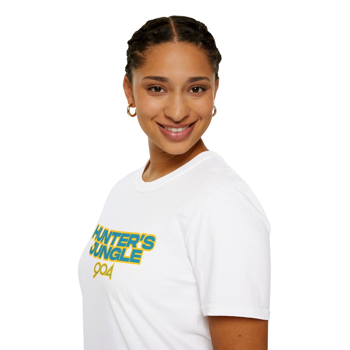Hunter's Jungle Softstyle T-Shirt - Travis Hunter is a JAG Let's Go Duuuval