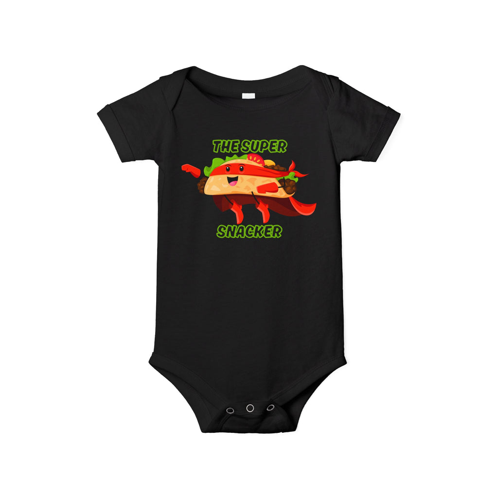 Infant Onesie, Super Snacker Taco Lover Baby Bodysuit, Cute Foodie Baby Outfit, Taco Tuesday Baby Gift, Food Lover Baby Clothes, Funny Baby