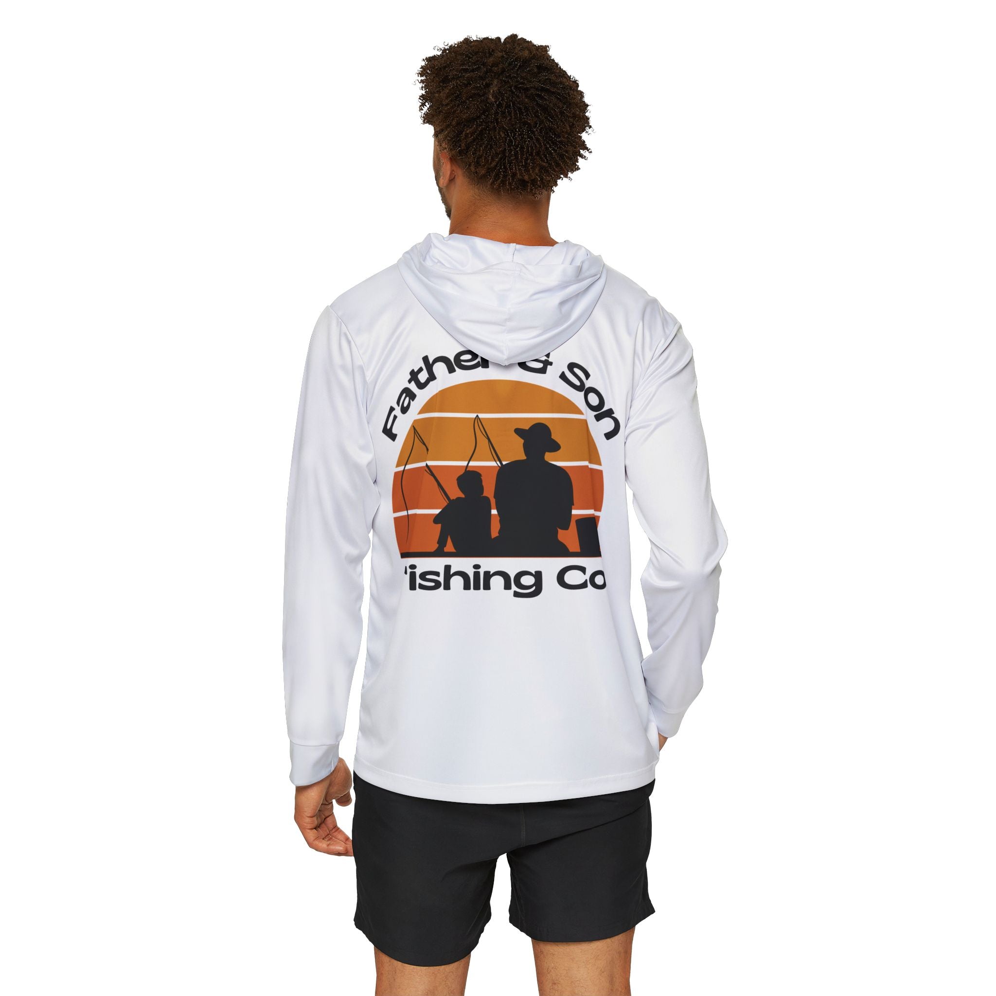 Fishing Hoodie for Dad Father & Son Fishing Co. Hooded Fishing Shirt UV Protection Fishing Shirt for Dad FIshing Father's Day Gift
