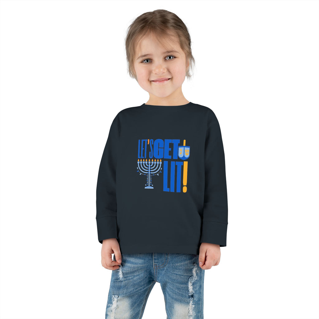 Toddler Hanukkah Shirt, Hanukkah Long Sleeve Tee, Chanukah Shirt for Toddler