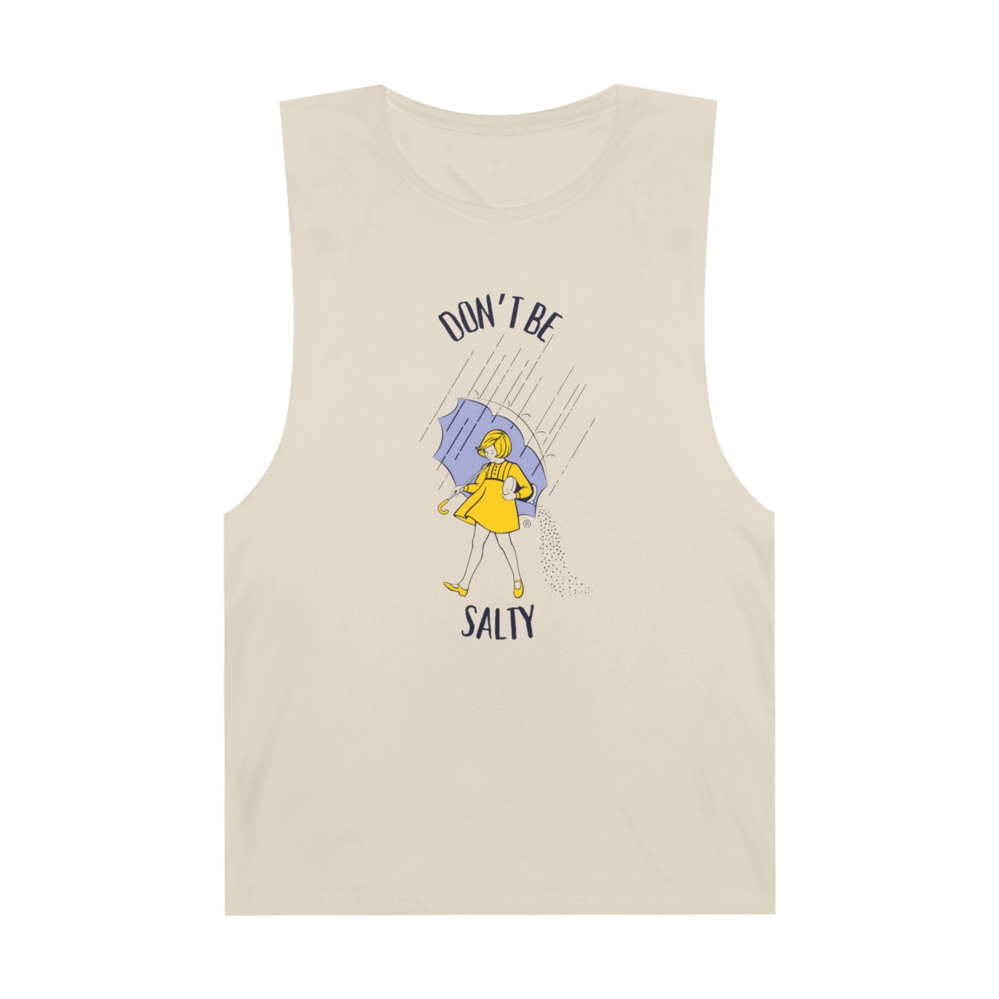 Don't Be Salty Unisex Tank, Humorous Graphic Tee, Sarcastic Sleeveless Shirt, Salty Tank
