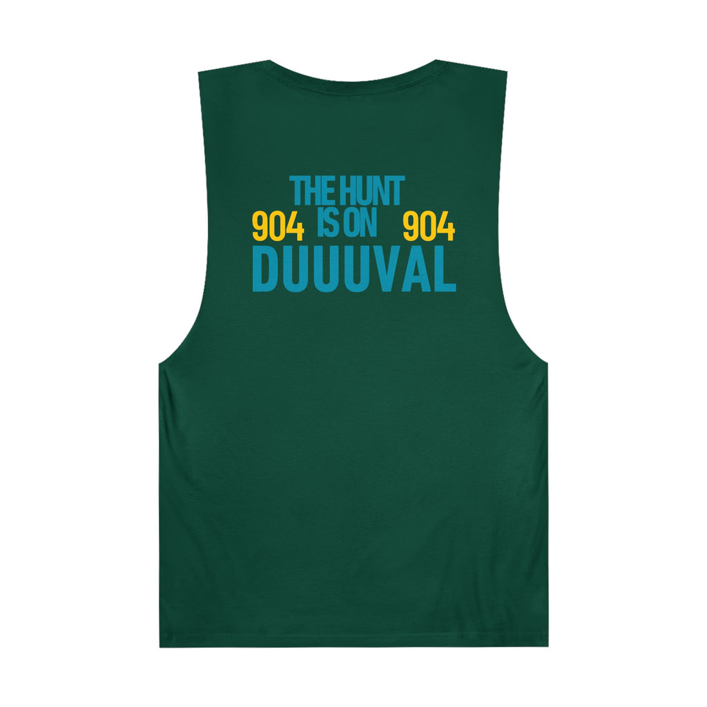 The Hunt is On Duuuval Sleevelss Shirt The Hunt is On Muscle Shirt Duuuval Jags Workout Top