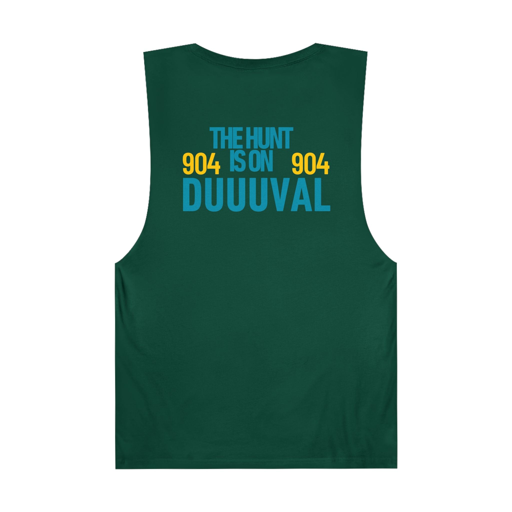 The Hunt is On Duuuval Sleevelss Shirt The Hunt is On Muscle Shirt Duuuval Jags Workout Top