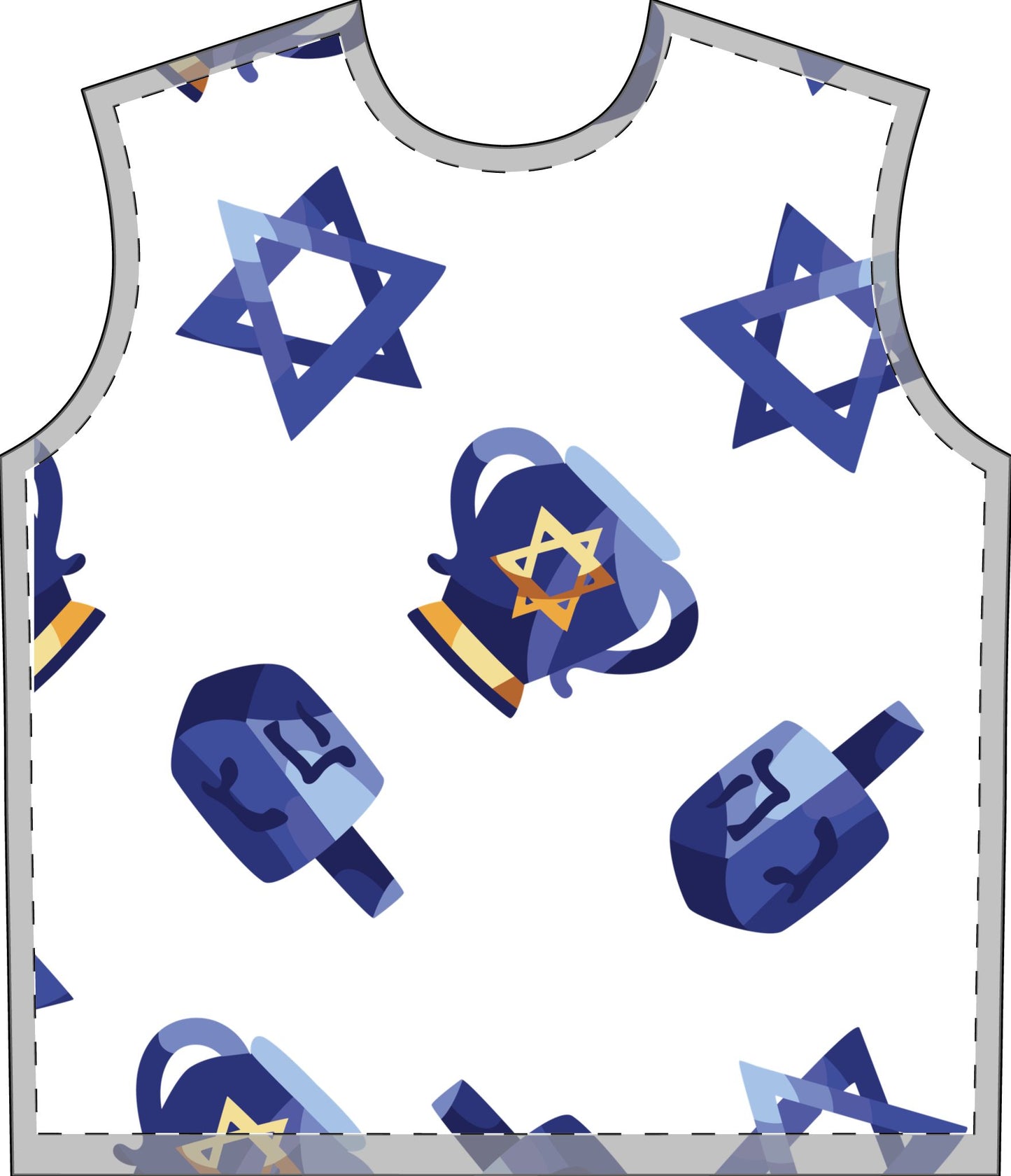 Zeyde's Navy Hanukkah Pajama Print Set for Adults | Hanukkah Pajamas for Adults | Chanukah Lounge Wear