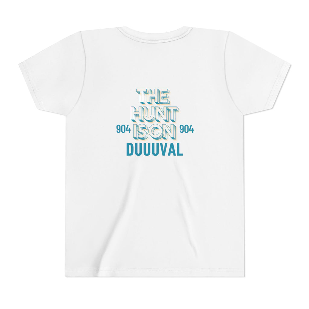 Travis Hunter Youth Short Sleeve Tee - 'The Hunt Is On' Jags Hunter Fan Wear TShirt Kids