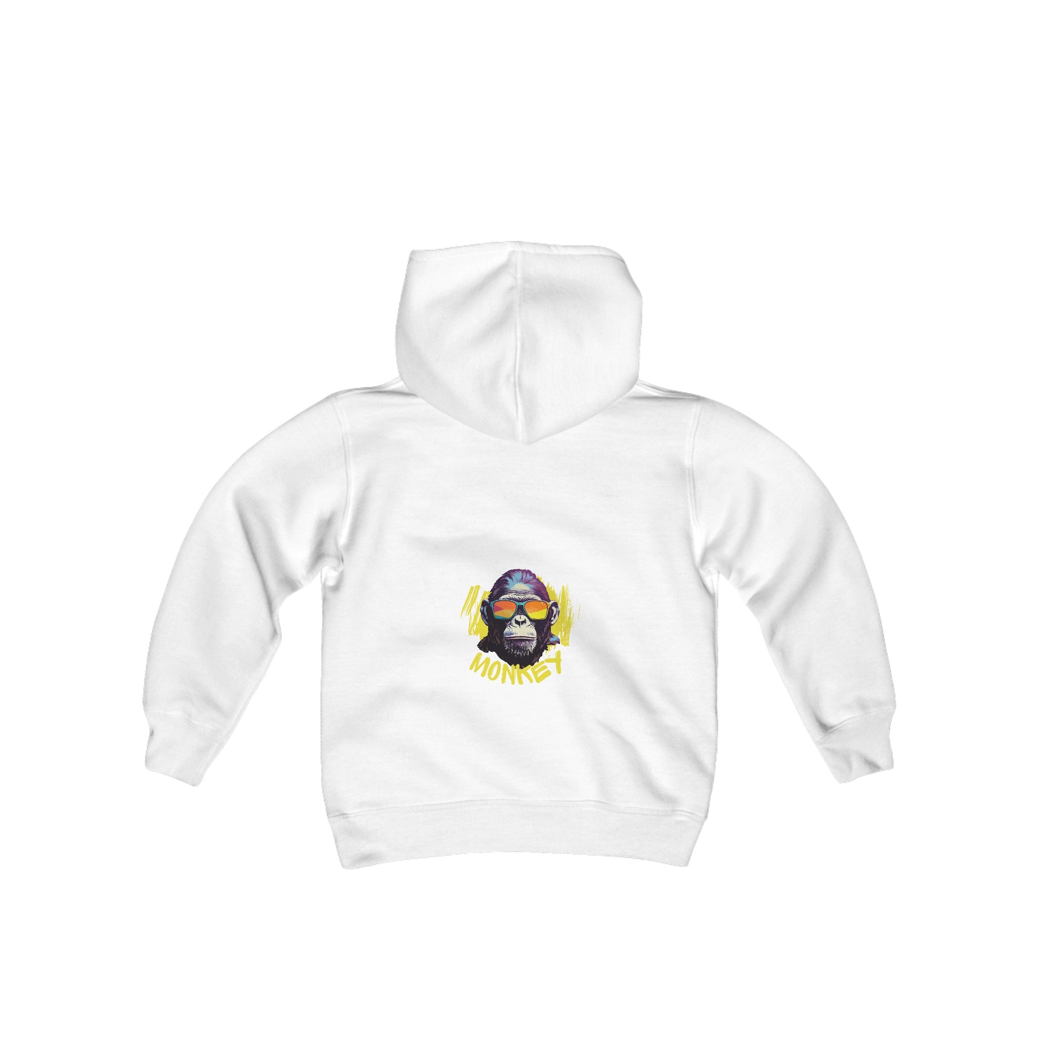 Cool Monkey in Shades Youth Heavy Blend Hooded Sweatshirt