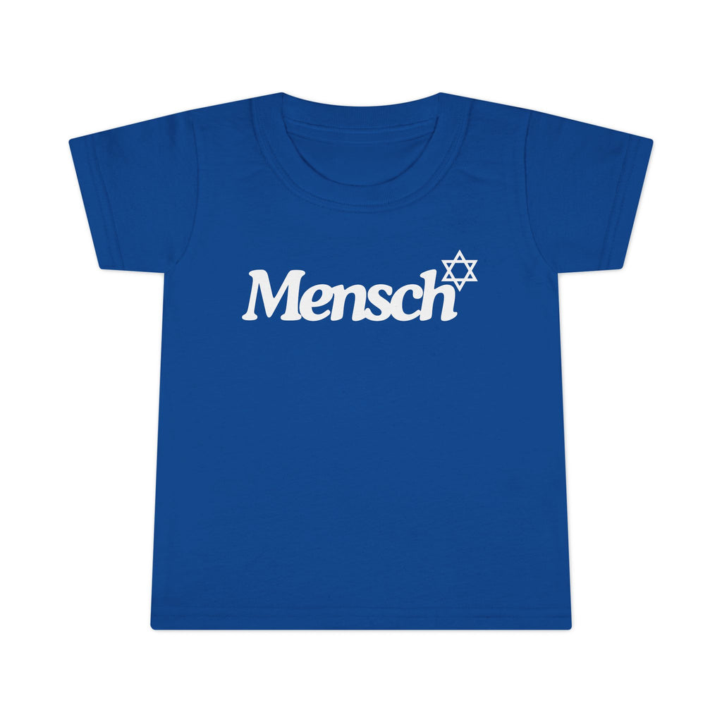 Toddler Mensch T-Shirt Jewish Kids Tee Yiddish Fun Playtime Shirt Jewish Toddler Gifts