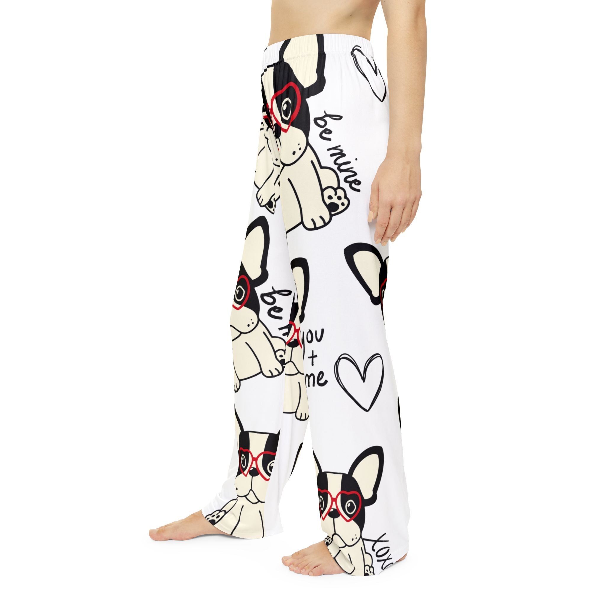 Women's Valentine's French Bulldog PJ Pant French Bulldog Pajama Pants Valentines PJ Pant for Women
