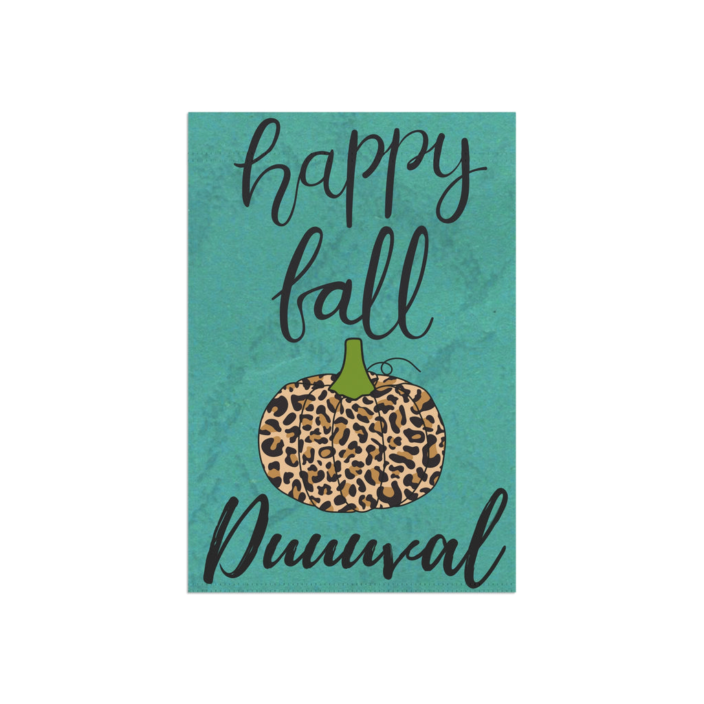 Happy Fall Duuuval Garden Flag 12 x 18 inches Jacksonville Welcome Flag