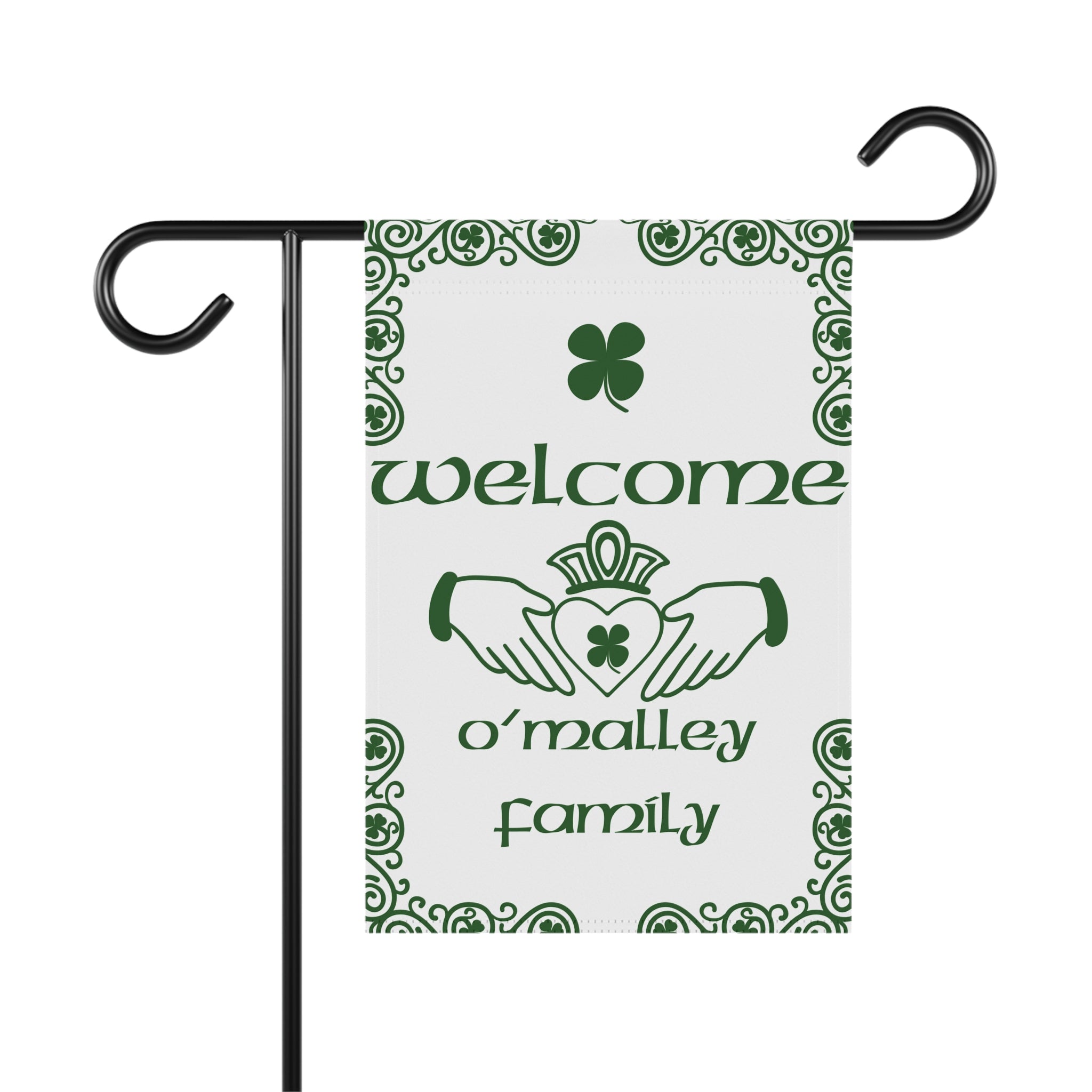 Custom Family Name Garden Flag Custom Surname Flag Irish Garden Flag Irish Flag