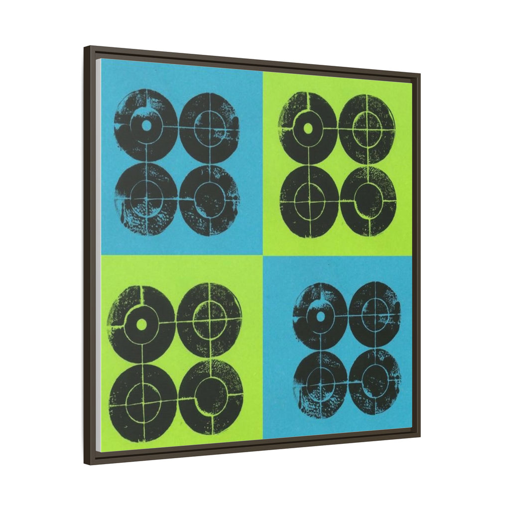 Printing With Legos Collagraph Matte Canvas, Framed