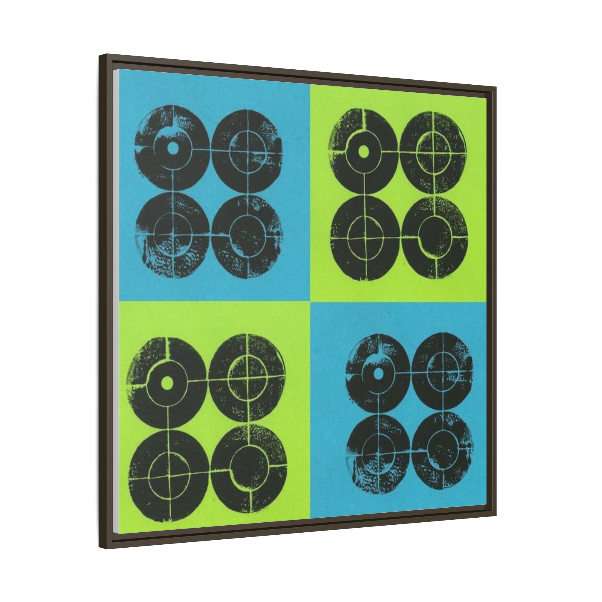 Printing With Legos Collagraph Matte Canvas, Framed