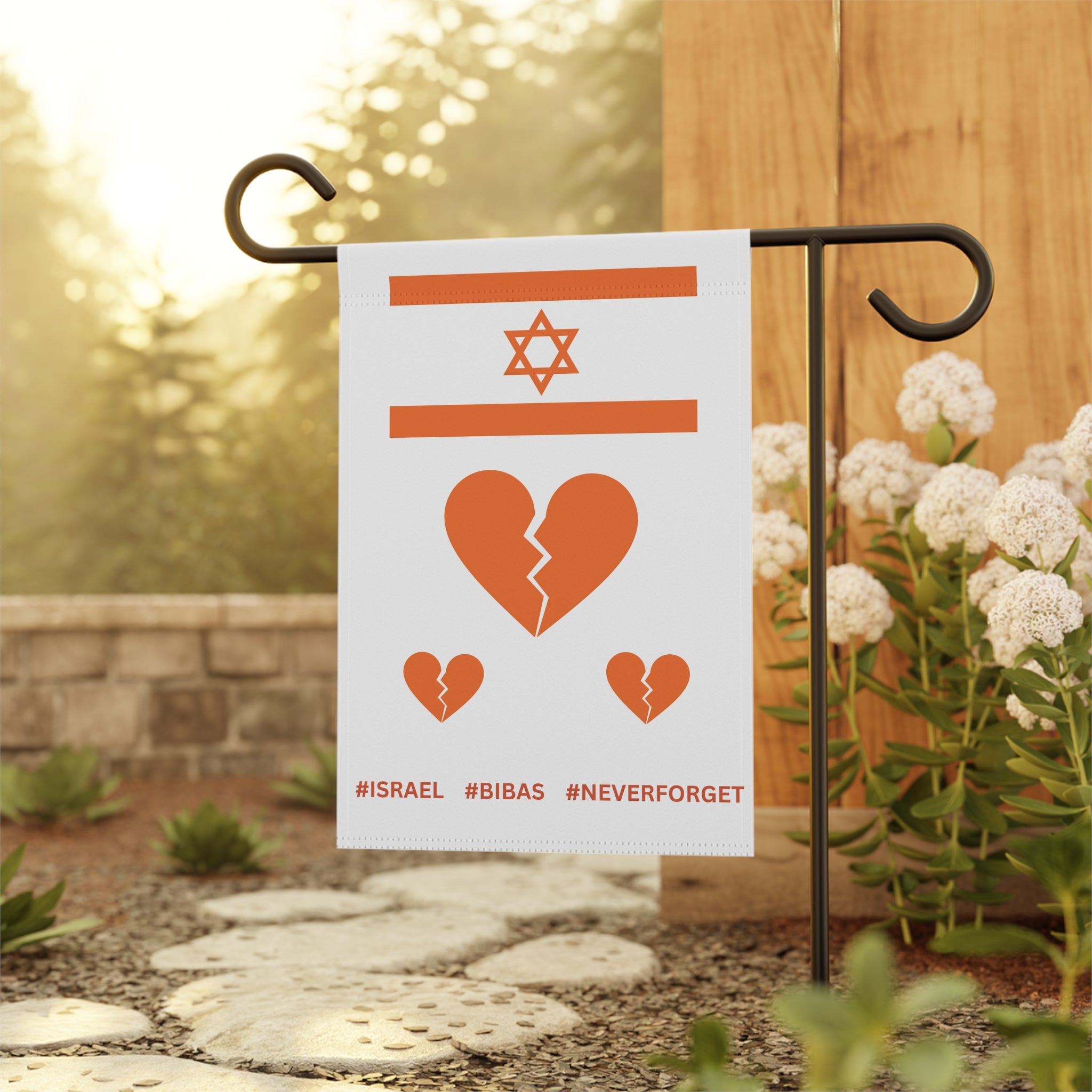 Bibas Family Memorial Garden Flag | Garden Flag Honoring The Bibas Family
