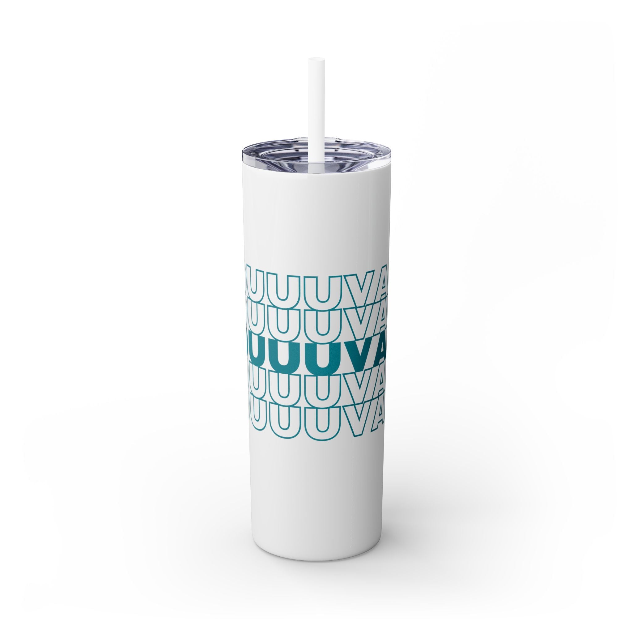 Duuuval Skinny Tumbler with Straw, 20oz