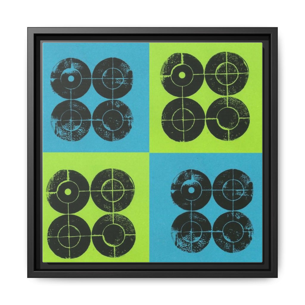 Printing With Legos Collagraph Matte Canvas, Framed