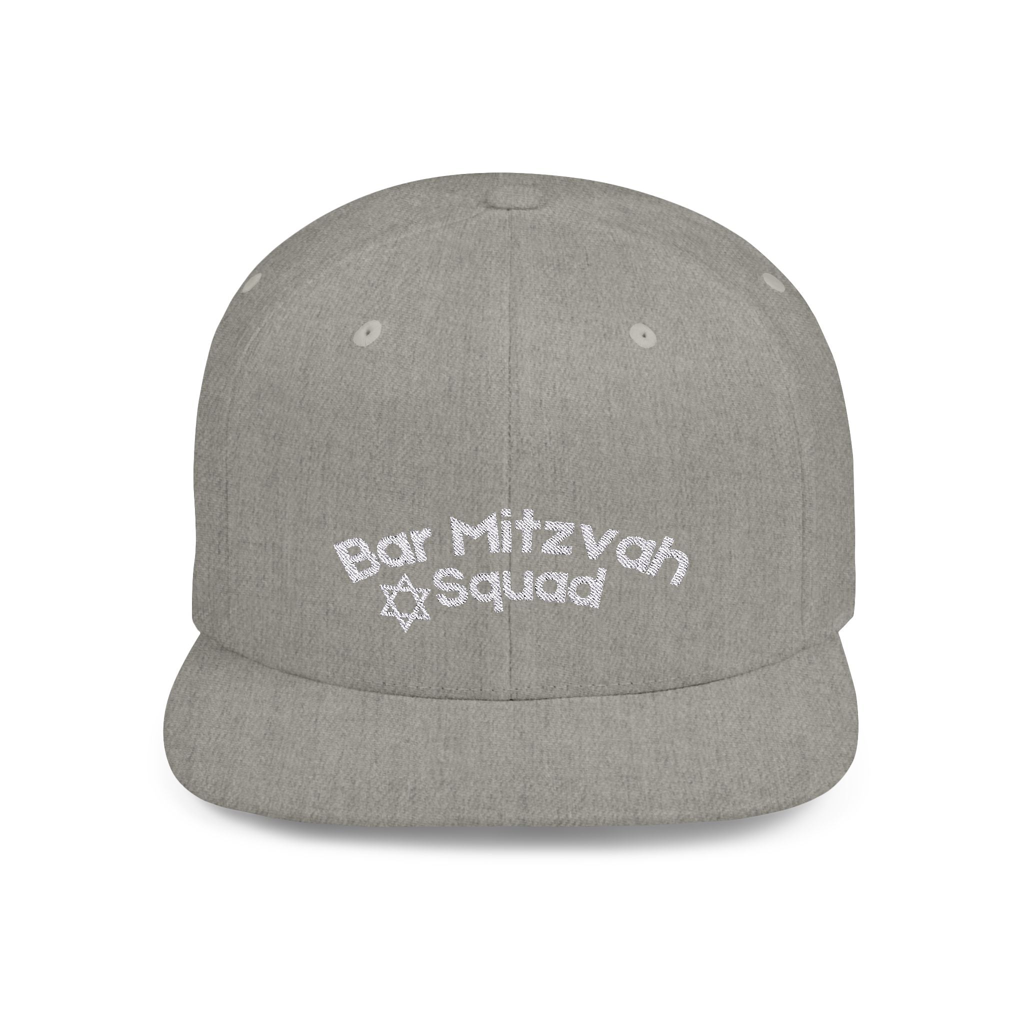 Bar Mitzvah Squad Flat Bill Snapback Bar Mitzvah Hat