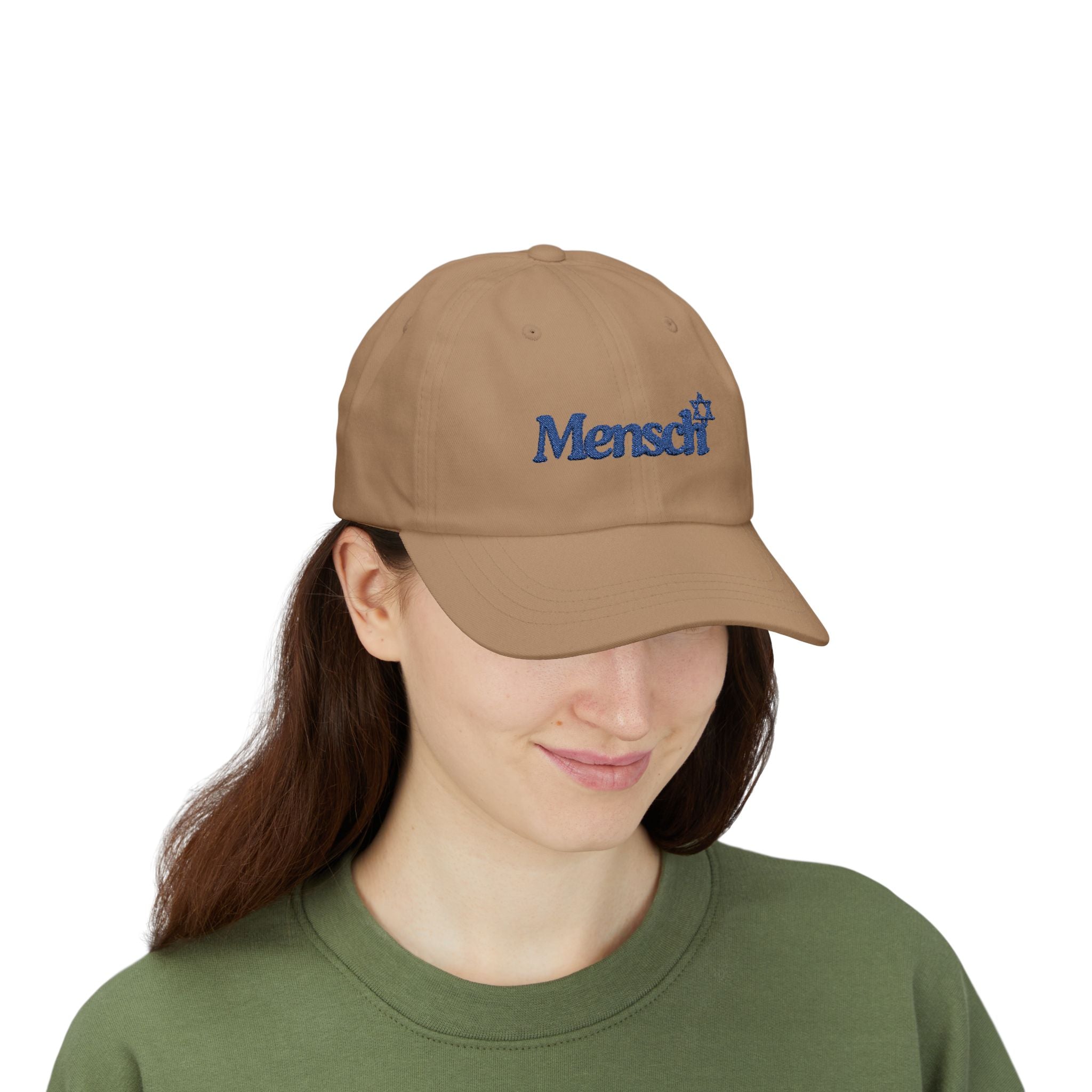 Mensch Hat Jewish Mensch Classic Baseball Cap for Mensch Embroidered Jewish Gift