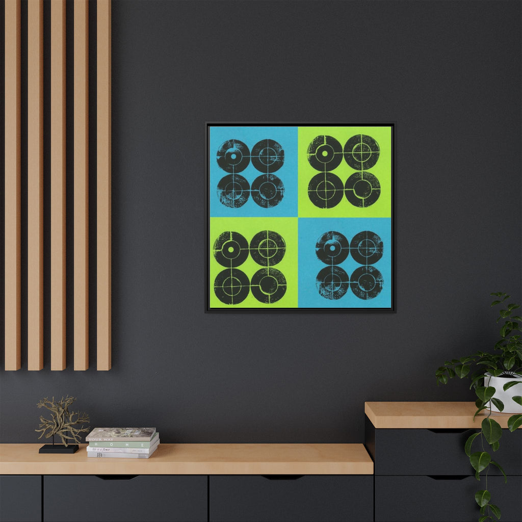 Printing With Legos Collagraph Matte Canvas, Framed