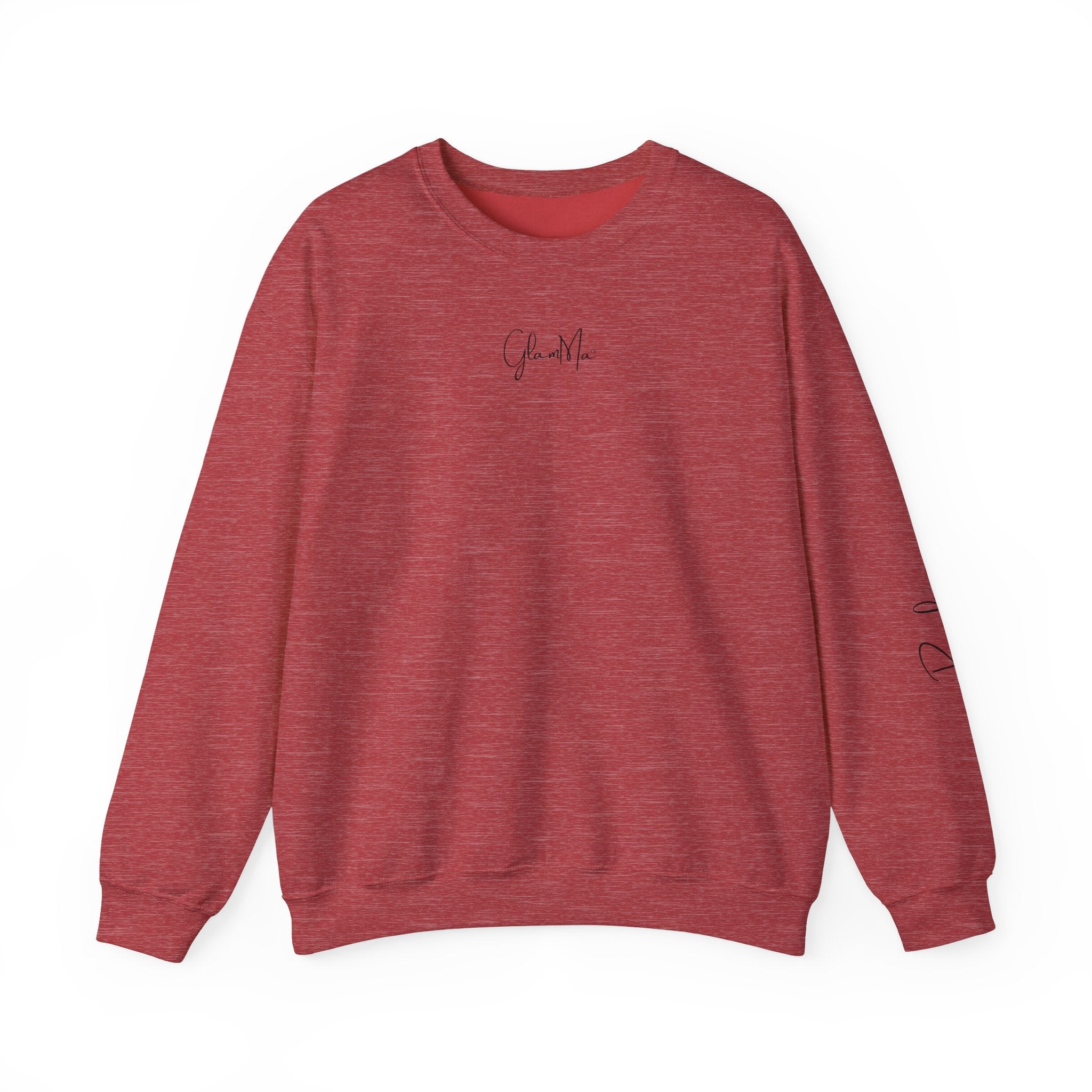 GlamMa Glamorous Jewish Grandmother Crewneck Sweatshirt with Star of David and Grandkid(s) Names - Custom Gift for Glam-Ma