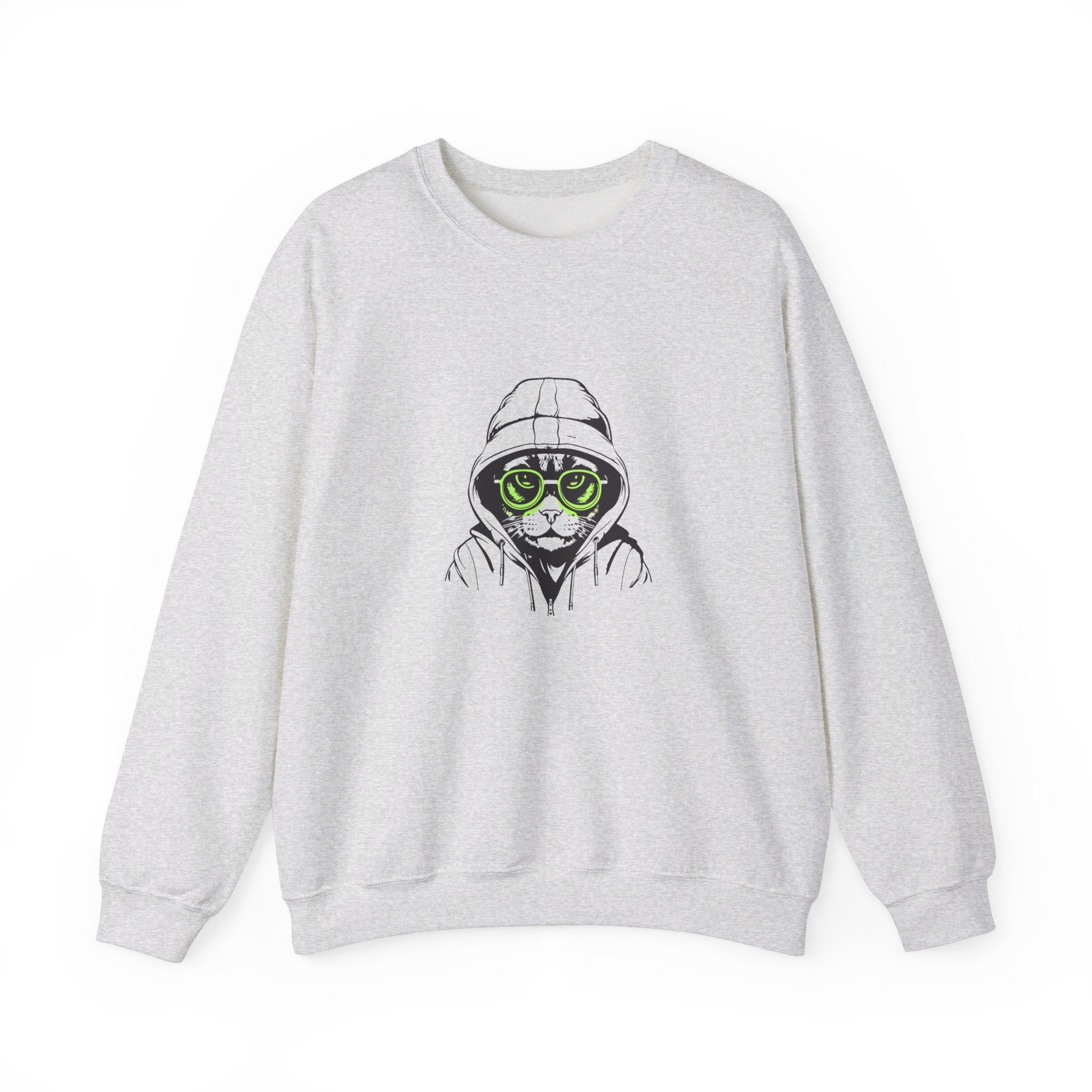 Unisex Heavy Blend™ Crewneck Cat Sweatshirt