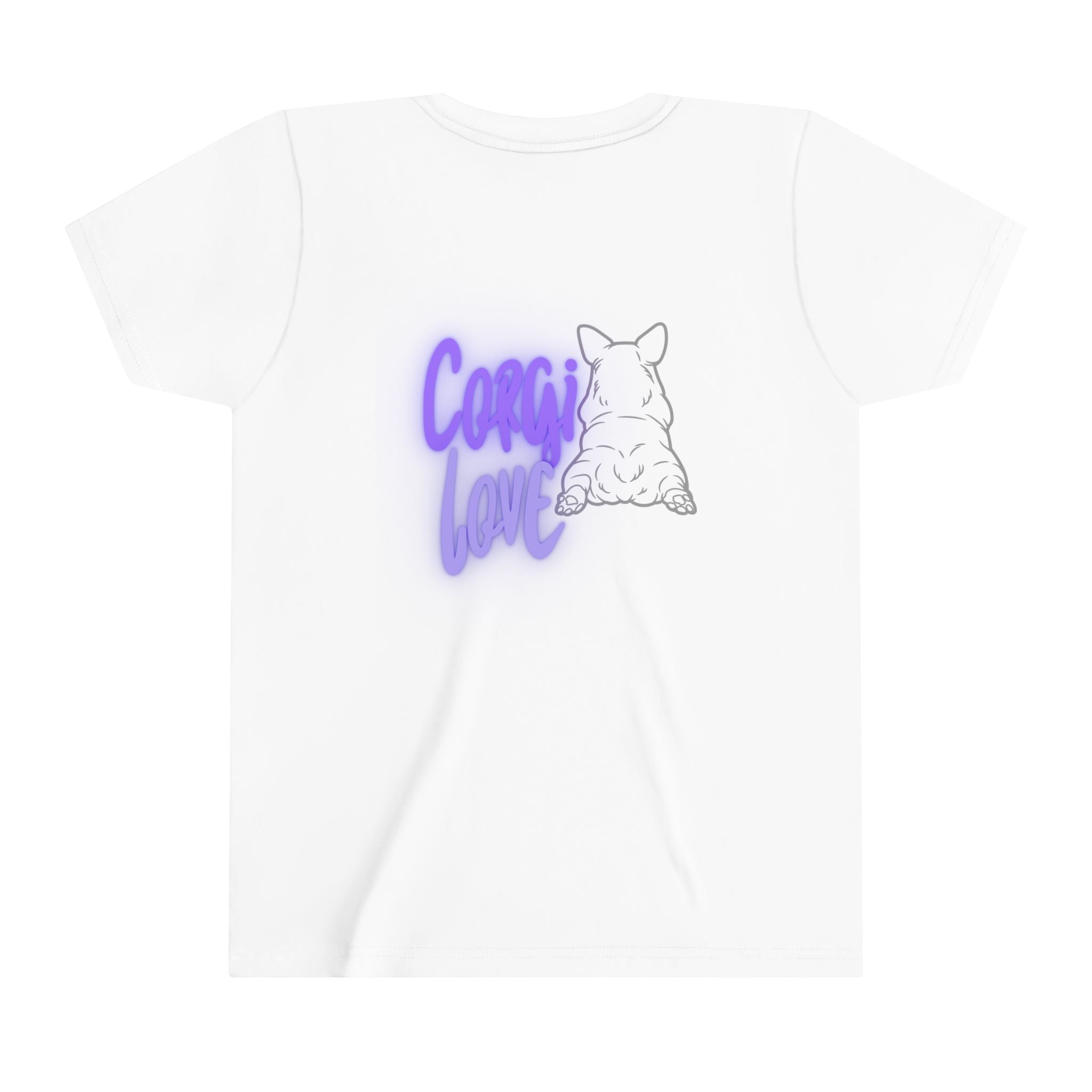 Custom Corgi Love Gemma Youth Short Sleeve Tee