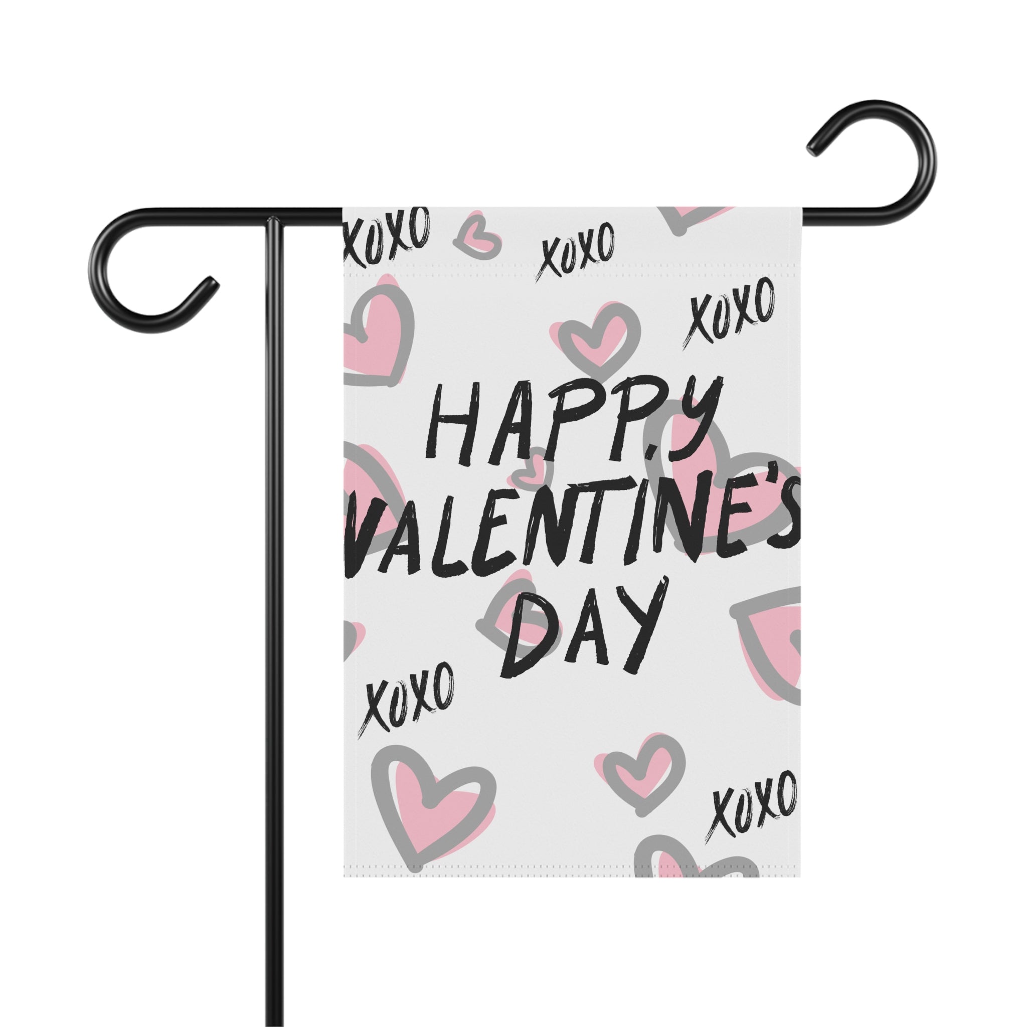 Happy Valentine's Day Flag Valentine's Day Garden Flag February Garden Flag XOXO Valentine's Flag