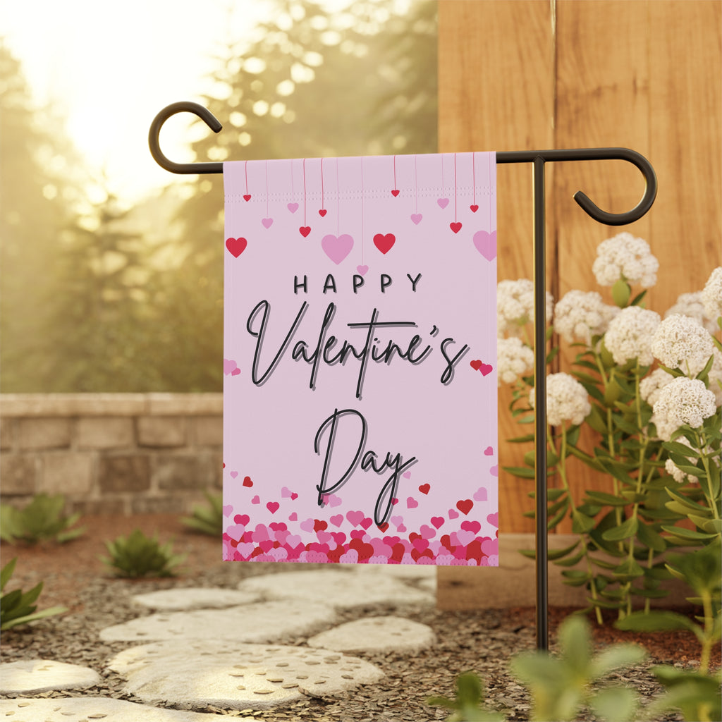 Valentine's Day Garden Flag Welcome Flag for Valentine's Day Happy Valentine's Day Flag