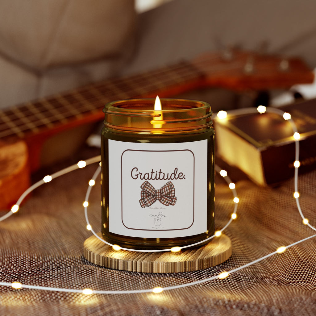 Gratitude Vanilla Bean Scented Candle Fall Scented Candle