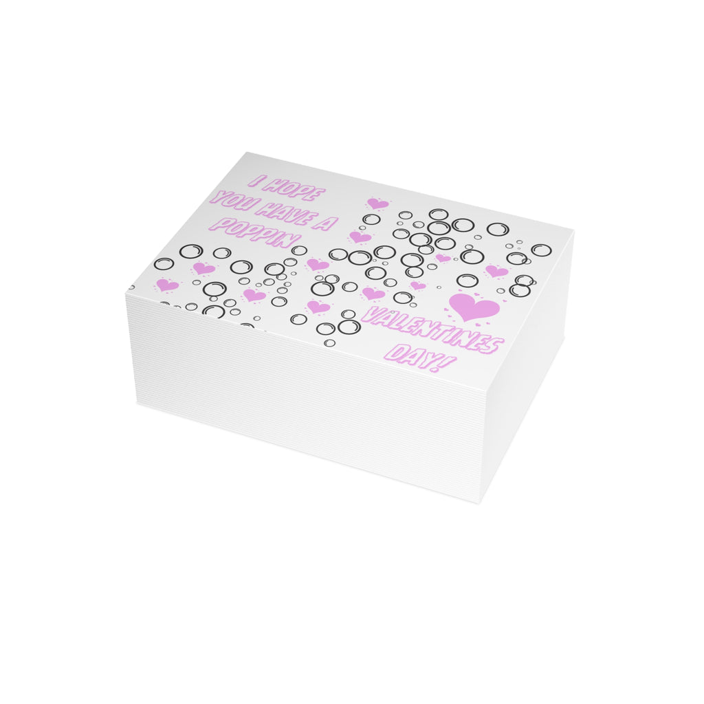 Valentines Day Cards for Kids Poppin Valentines Day Card Bundles for School or Friends Valentine's Postcard Bundles (envelopes included)