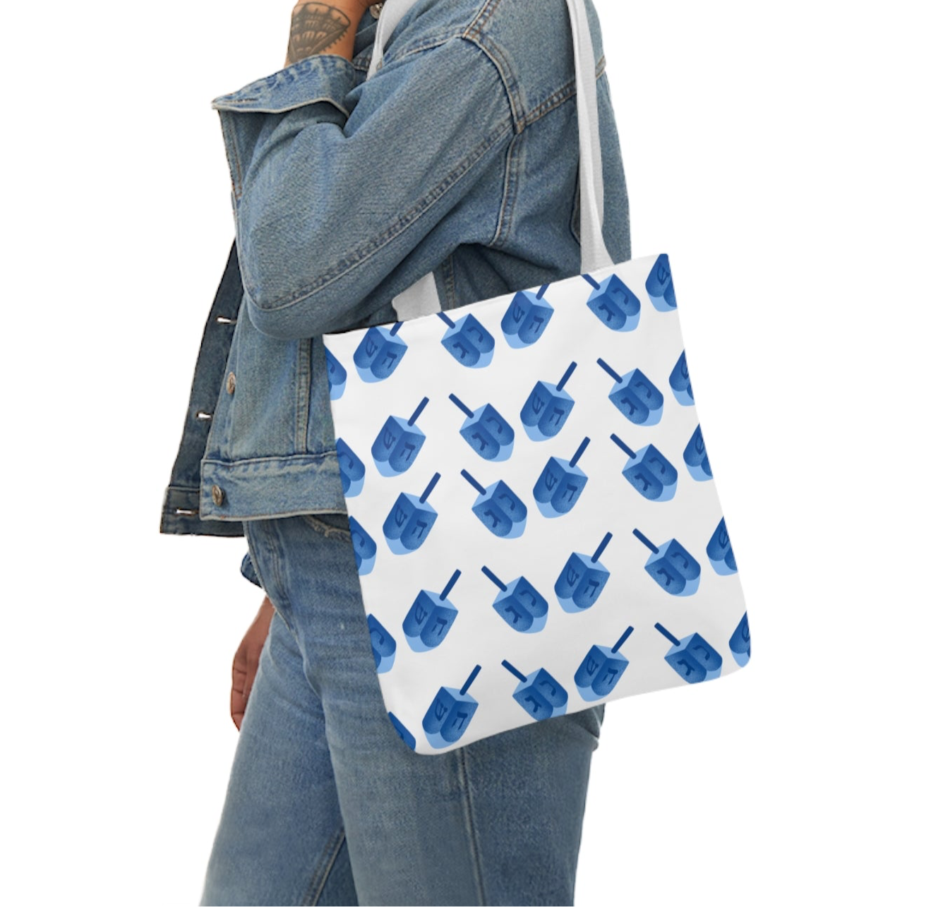 Hanukkah Canvas Tote Bag Dreidel Canvas Tote Bag Hanukkah Gift Bag