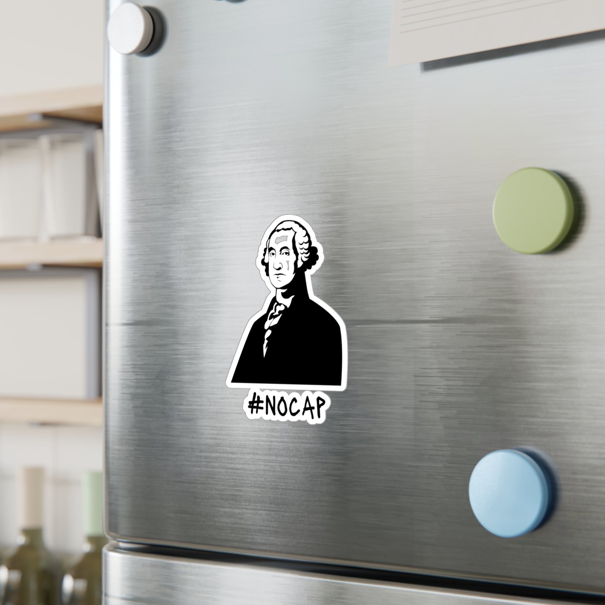 No Cap George Washington Kiss-Cut Vinyl Decals