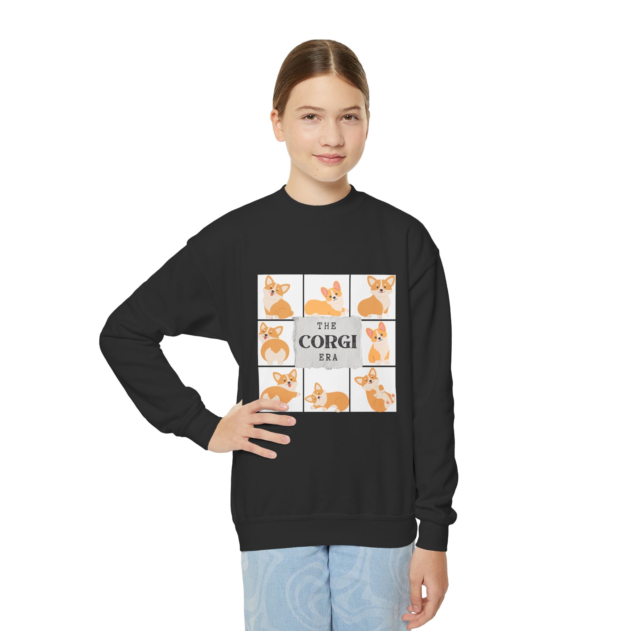 The Corgi Era Youth Crewneck Sweatshirt